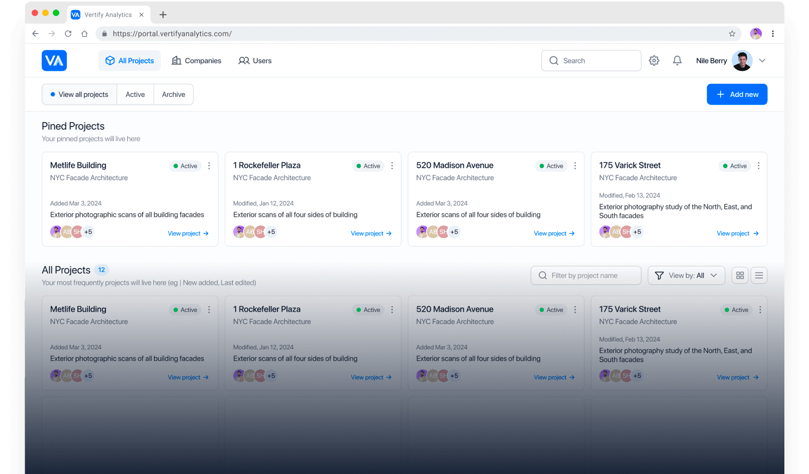 Health Tech Platform interface